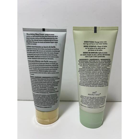 MARY KAY Satin Hands Shea Cream & Mint Bliss Energizing Lotion for Feet & Legs - Picture 2 of 2